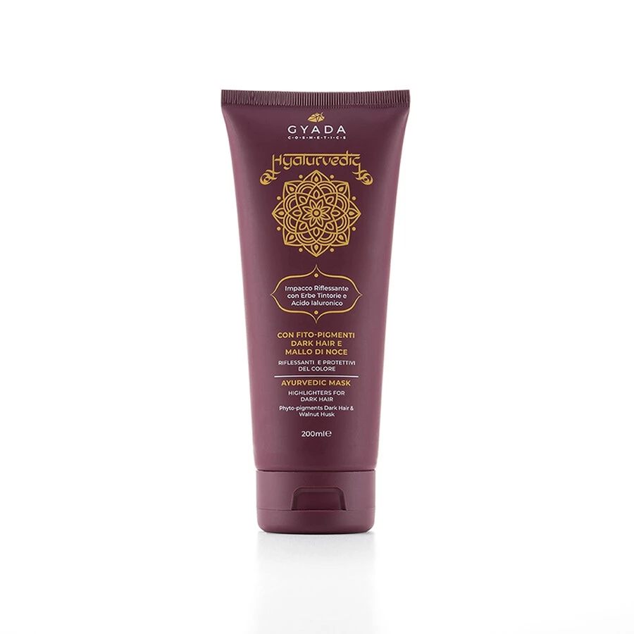 Gyada Cosmetics Hyalurvedic Impacco Ayurvedico Riflessante Dark Hair Maschera Capelli 1 Gyada Cosmetics Hyalurvedic Impacco Ayurvedico Riflessante Dark Hair Maschera Capelli