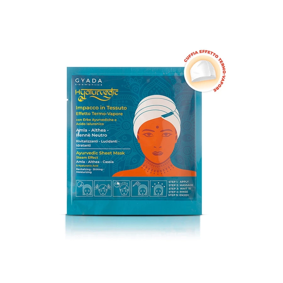 Gyada Cosmetics Hyalurvedic Impacco Ayurvedico In Tessuto Rivitalizzante Maschera Capelli 1 Gyada Cosmetics Hyalurvedic Impacco Ayurvedico In Tessuto Rivitalizzante Maschera Capelli